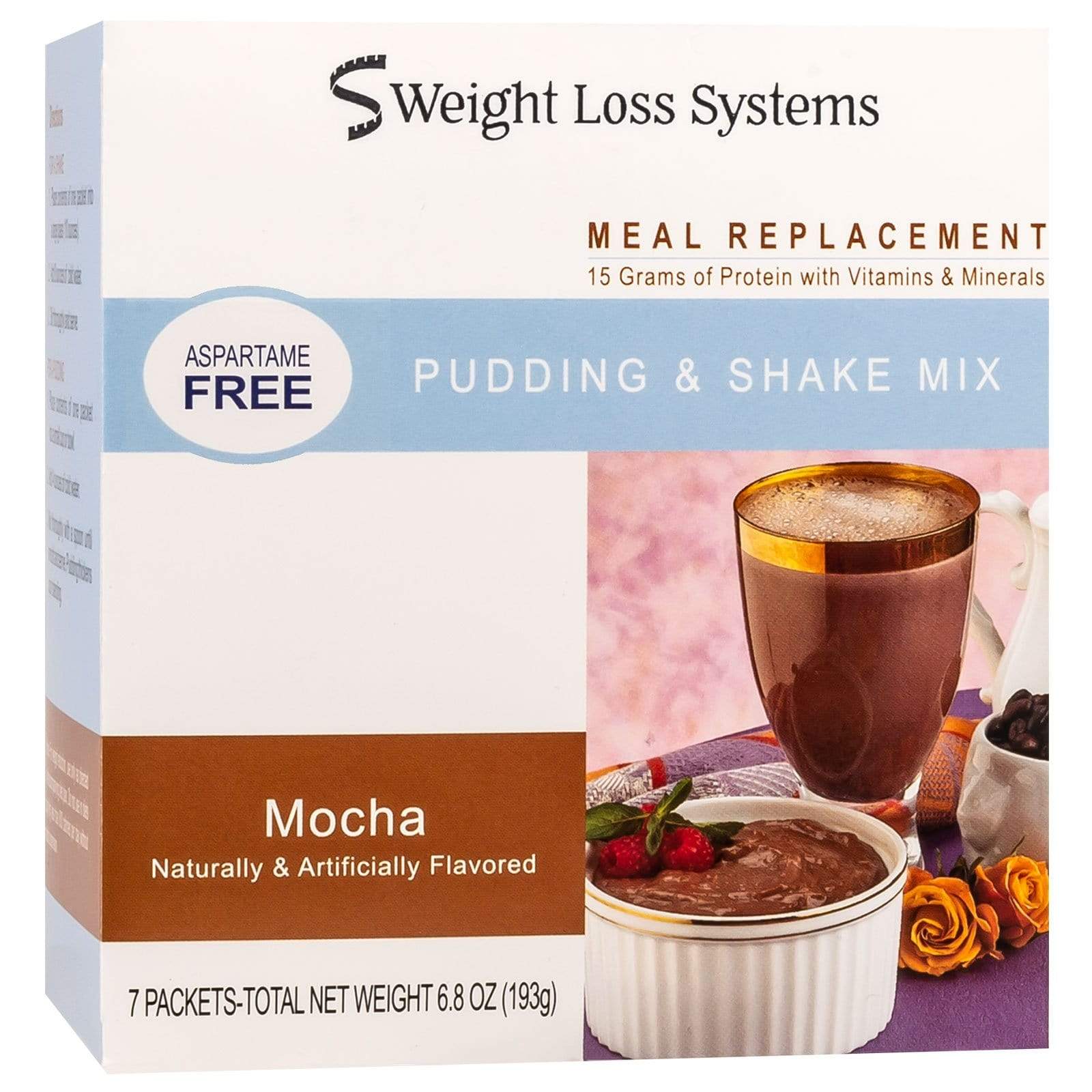 Image of Weight Loss Systems Pudding and Shake - Mocha - 7/Box