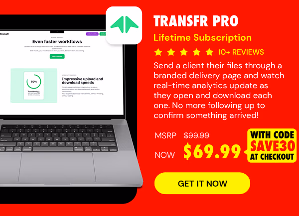 Transfr Pro: Lifetime Subscription