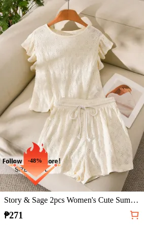 Story & Sage 2pcs Women s Cute...