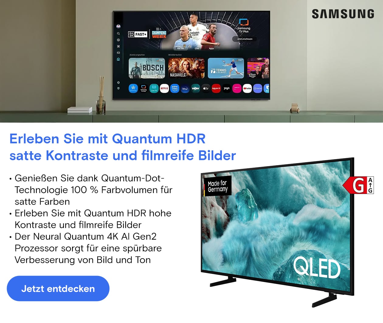 Samsung 55inch QLED Q7F2 4K Vision AI Smart TV (2025)