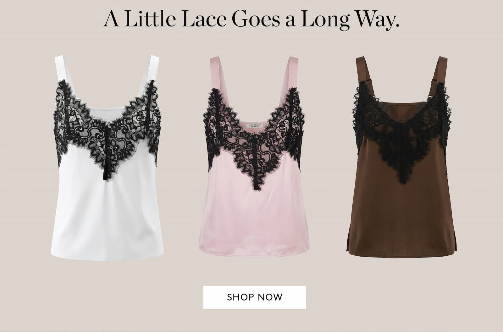 A little lace goes a long way.