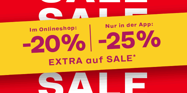 20 % EXTRA auf SALE