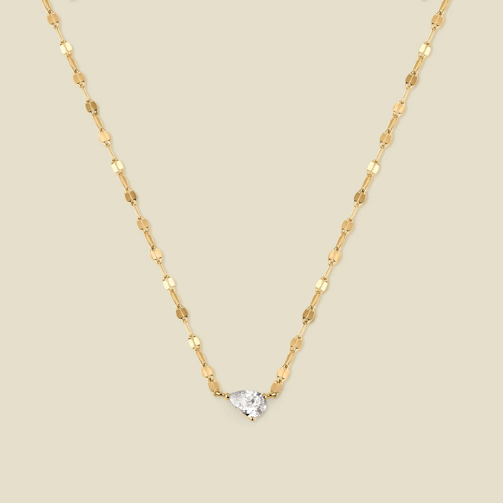 Image of Dew Drop Solitaire Necklace