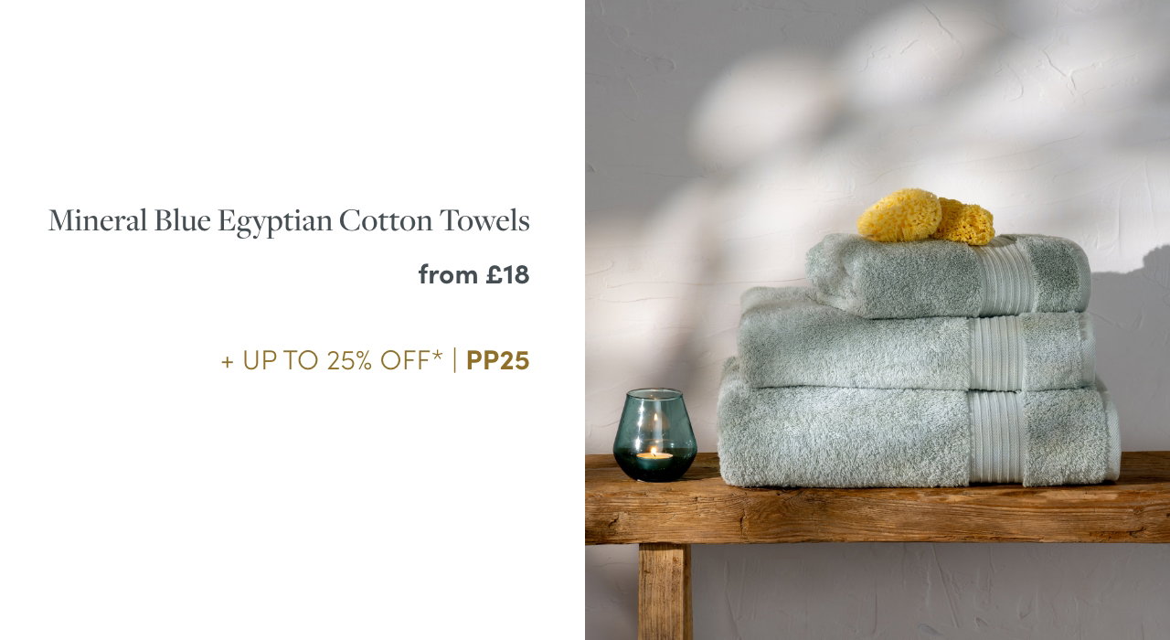 Mineral Blue Egyptian Cotton Towels
