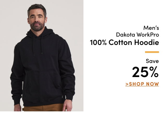 Men's Dakota WorkPro 100% Cotton Hoodie Save 25%