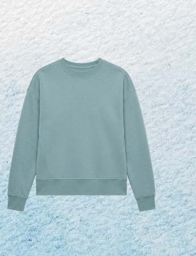 Andie Crew Pullover - Oil Blue