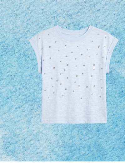 Rhinestone Nova Tee - Skyway