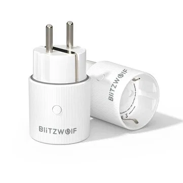 BlitzWolf® BW-SHP16 16A 3500W WiFi Smart Plug Socket with RGB Lighting Energy Monitoring Power Failure Memory App & Voice Control Family Sharing Timer Function Works With Amazon Alexa Google Home