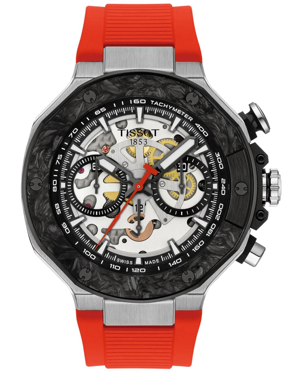 TISSOT T-Race MotoGP 2026 Auto Chronograph 45MM Red Rubber Men's Watch
