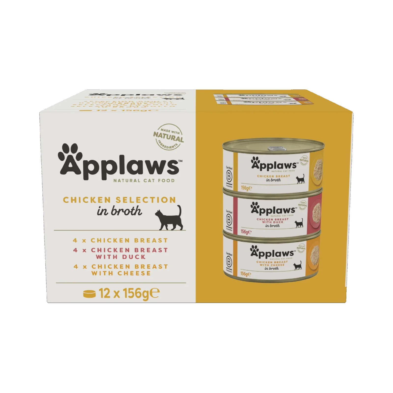 Image of Applaws Wet Cat Food Chicken Selection in Broth