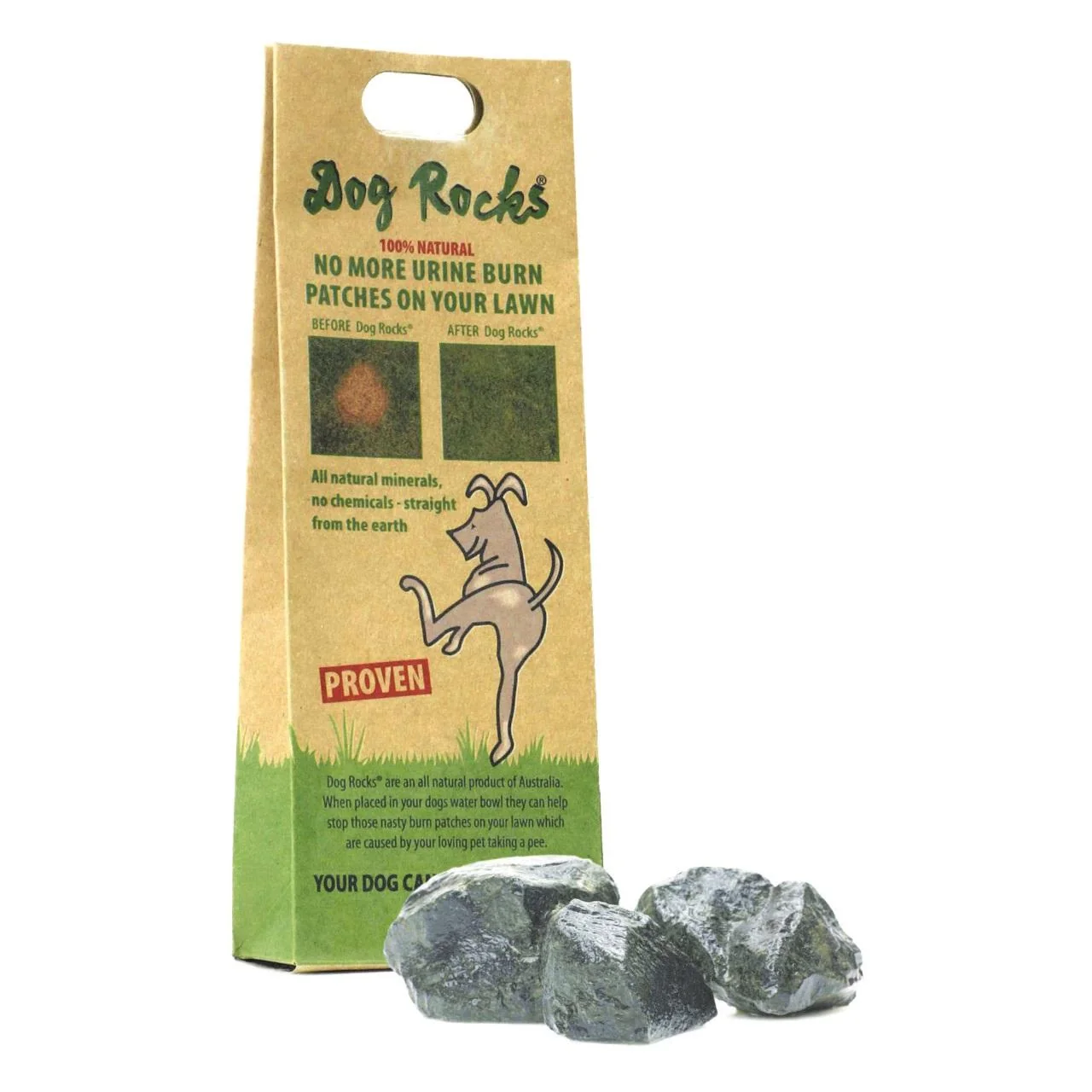 Image of Dog Rocks Lawn<br> Protection