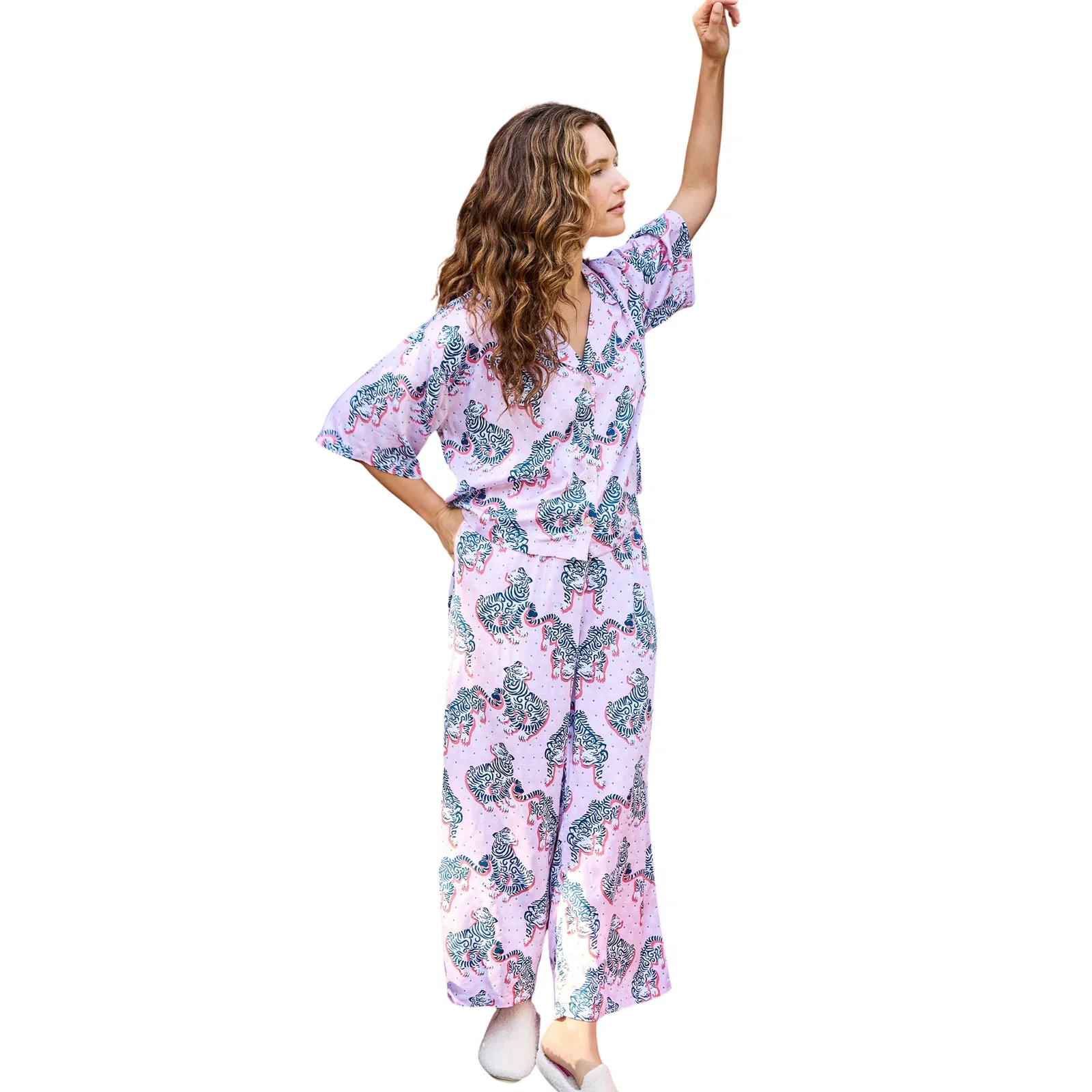 Image of Eco Satin Wildest Dreams Set in Tiger Queen