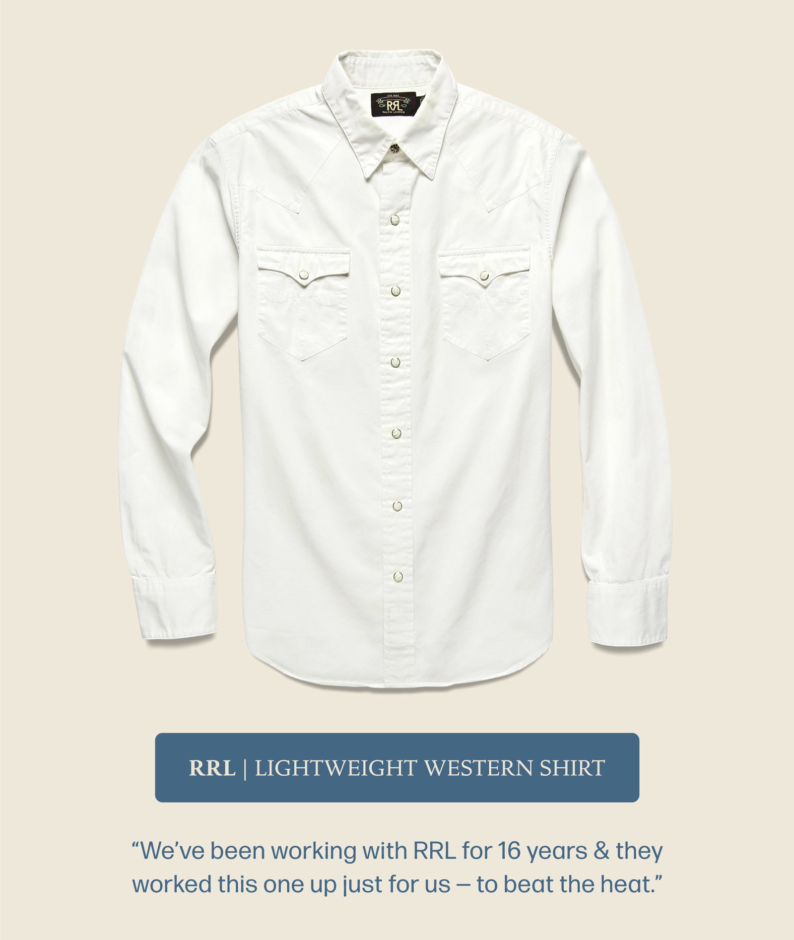 RRL Lightweight Western