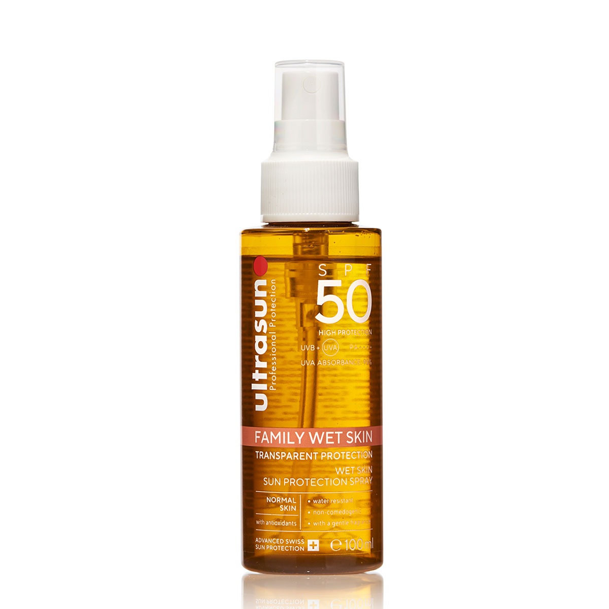 Image of Ultrasun Family Wet Skin Spray SPF50 100ml