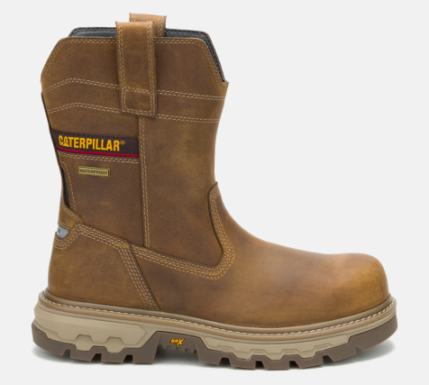 CAT Footwear - Men's Colorado Equip Wellington Waterproof Composite Toe Work Boot - Pyramid colorway.