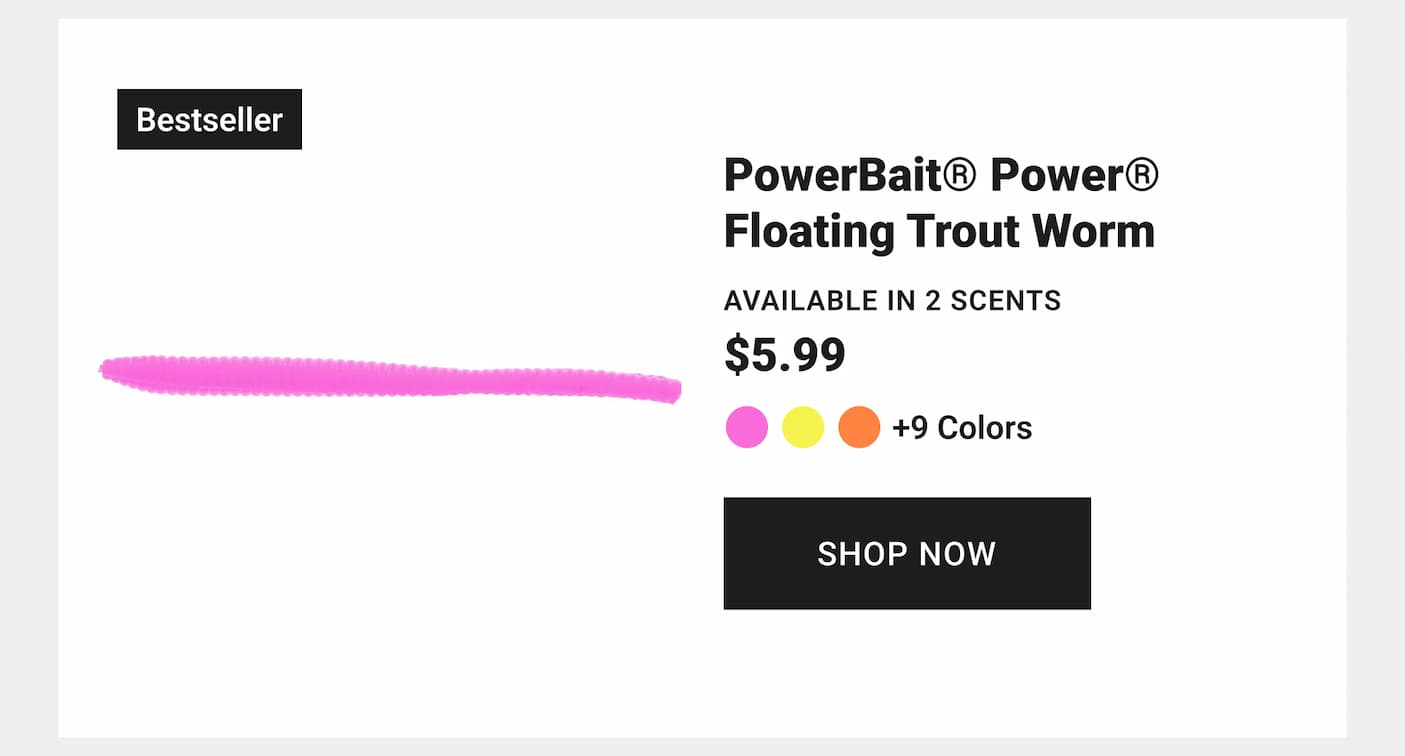 PowerBait Power Floating Trout Worm