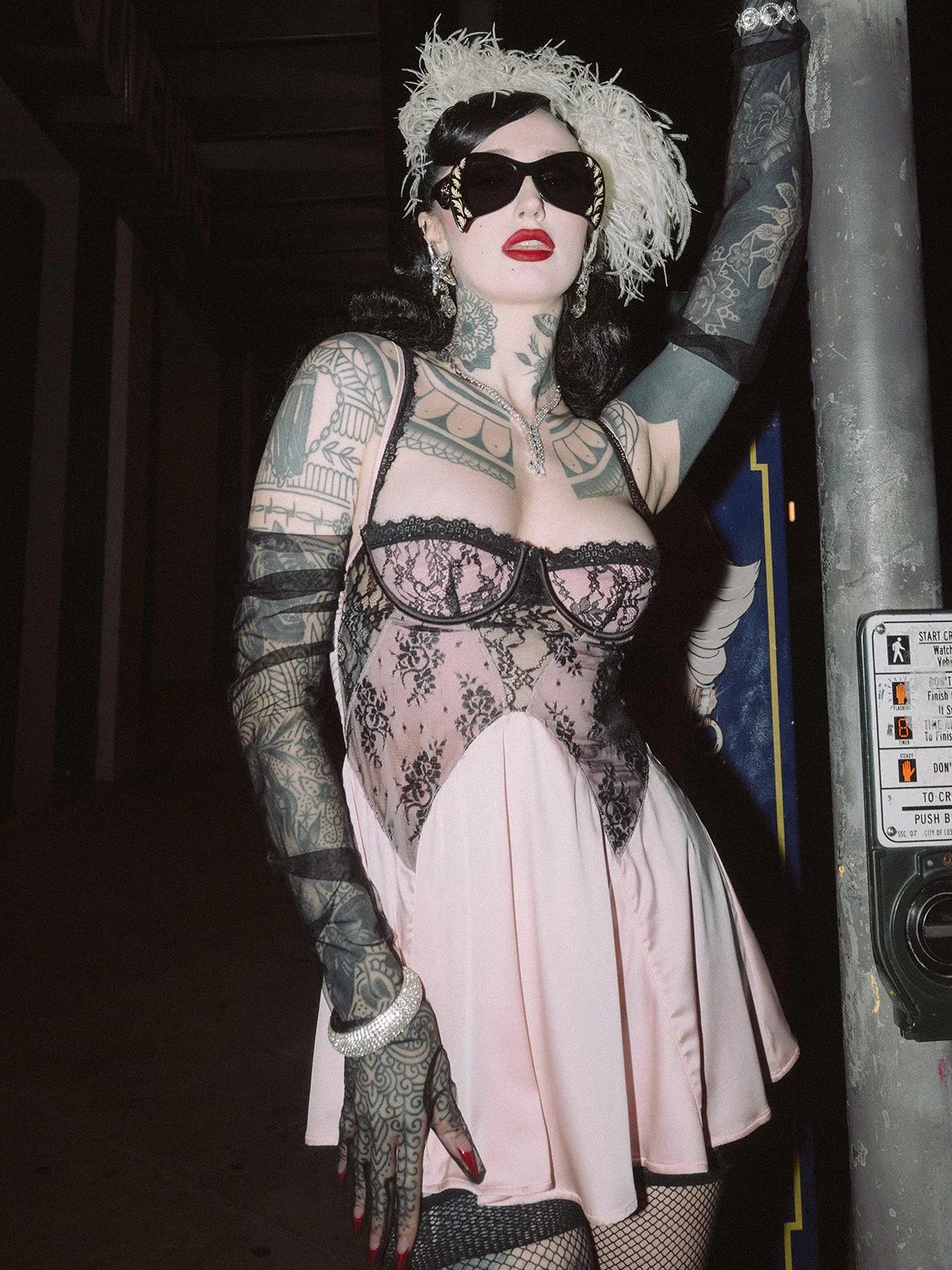 Image of Rosalind Lace Bodice & Satin Skirt Babydoll