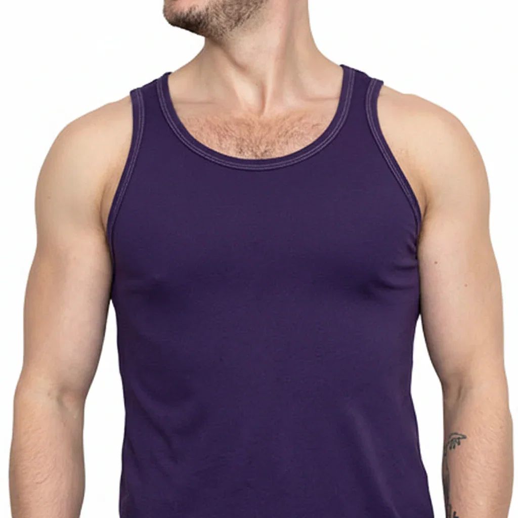 Image of The "Bruiser" Cotton Tank Top in Purple