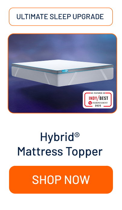 Hybrid mattress topper