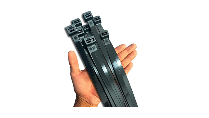 40-Count Black Zip Ties Heavy Duty 20 Inch 250LBS ...