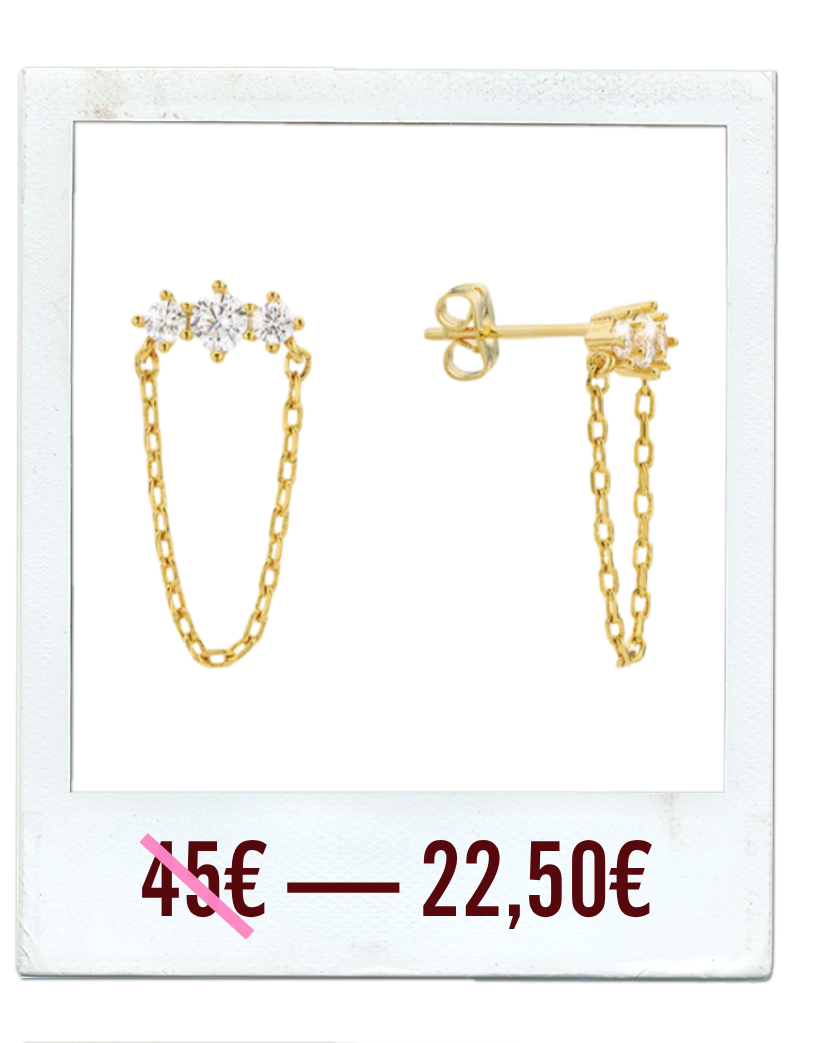 BOUCLES D'OREILLES - TRILOGY CHAIN