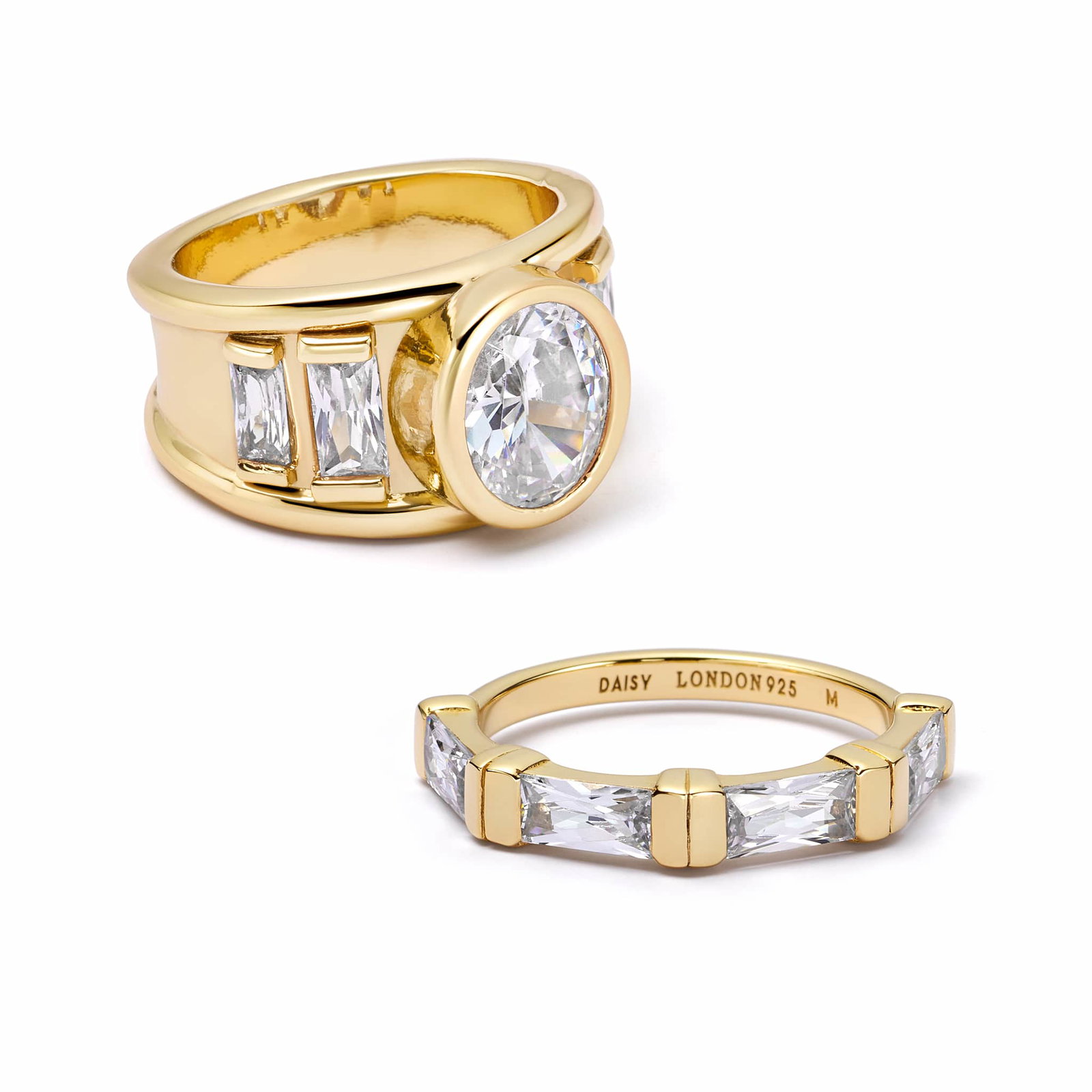 Image of Polly Crystal Ring Stack