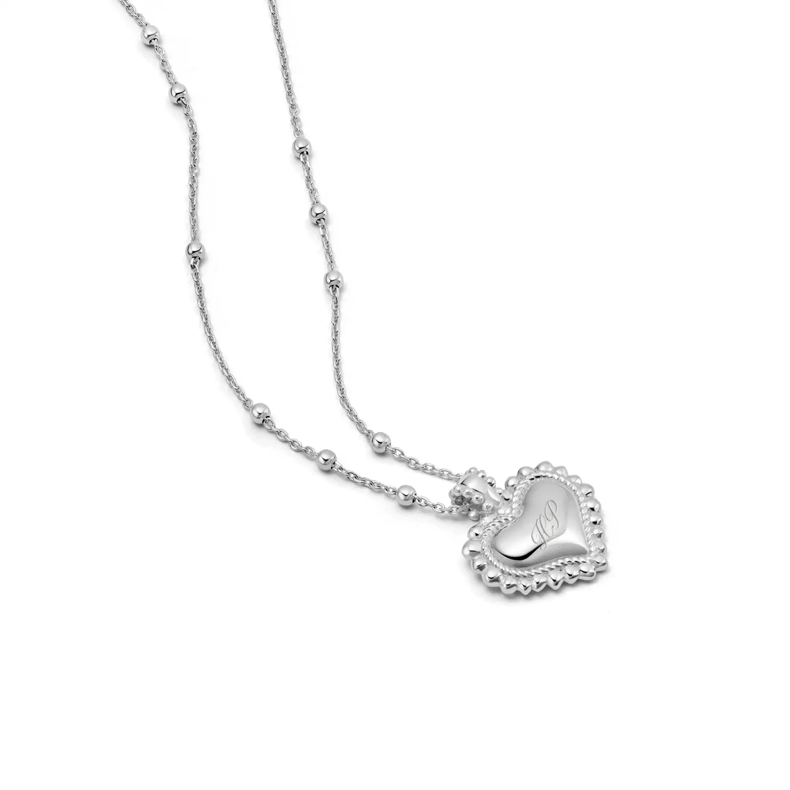 Image of Mini Engravable Bobble Heart Necklace
