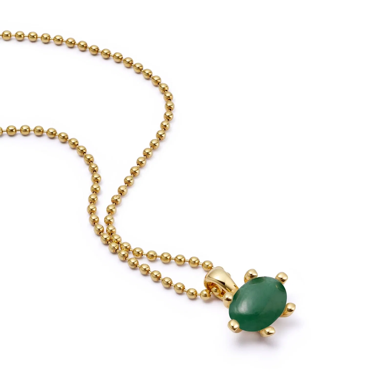 Image of Green Aventurine Pendant Necklace