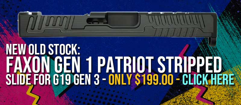 NEW OLD STOCK PATRIOT STRIPPED SLIDE ONLY $199
