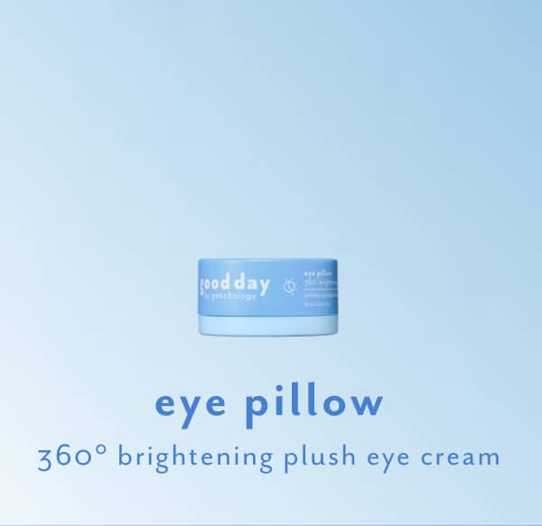 eye pillow 360 brightening plush eye cream