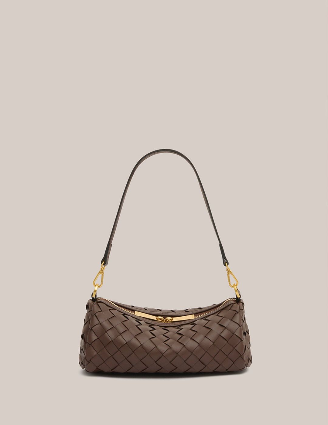 Vivi Woven Shoulder Crossbody Chocolate