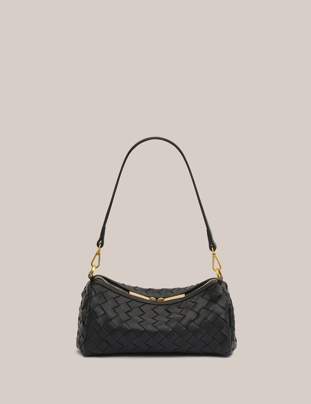 Vivi Woven Shoulder Crossbody Black