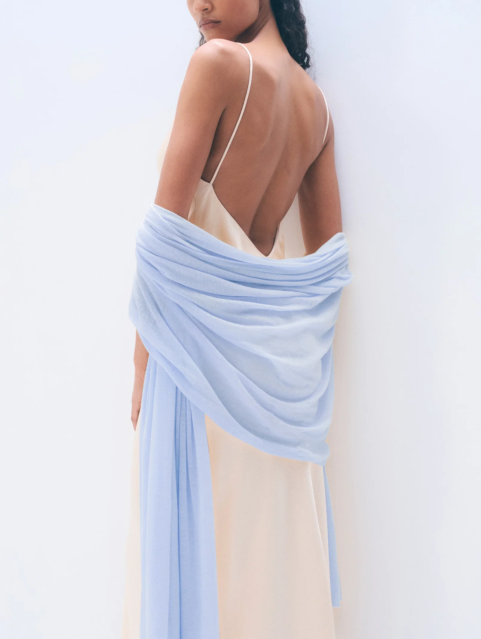 Image of Superfine Cashmere Travel Wrap | Horizon Blue