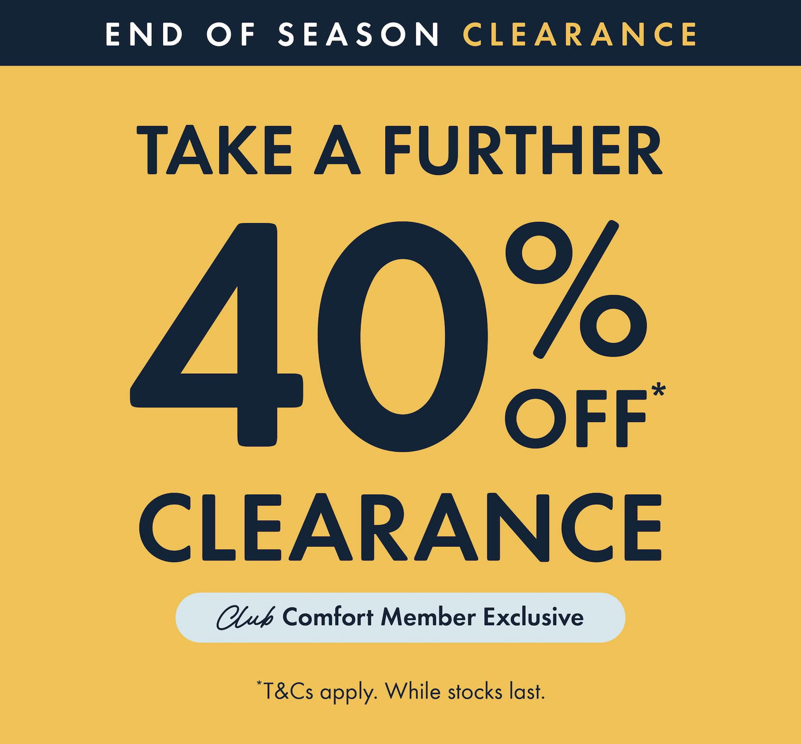 Take a Further 40% Off Clearance