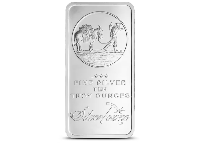 10 oz SilverTowne Prospector Silver Bar (New)