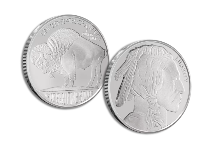 1/2 oz Silvertowne Buffalo Silver Round (New)