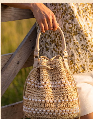Tropez - Straw Beach Bag