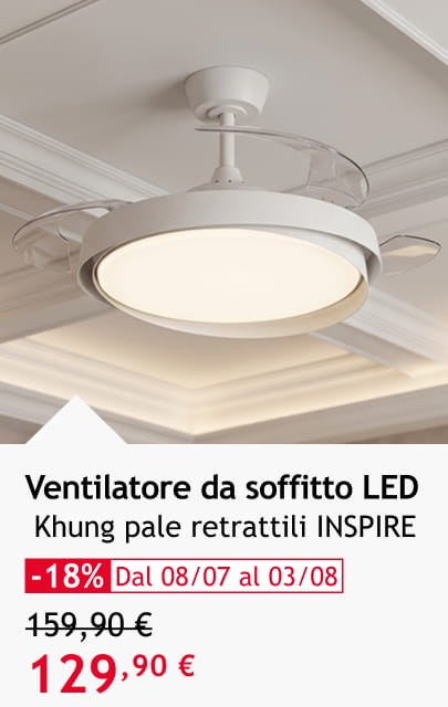 Ventilatore da soffitto LED 129,90 €