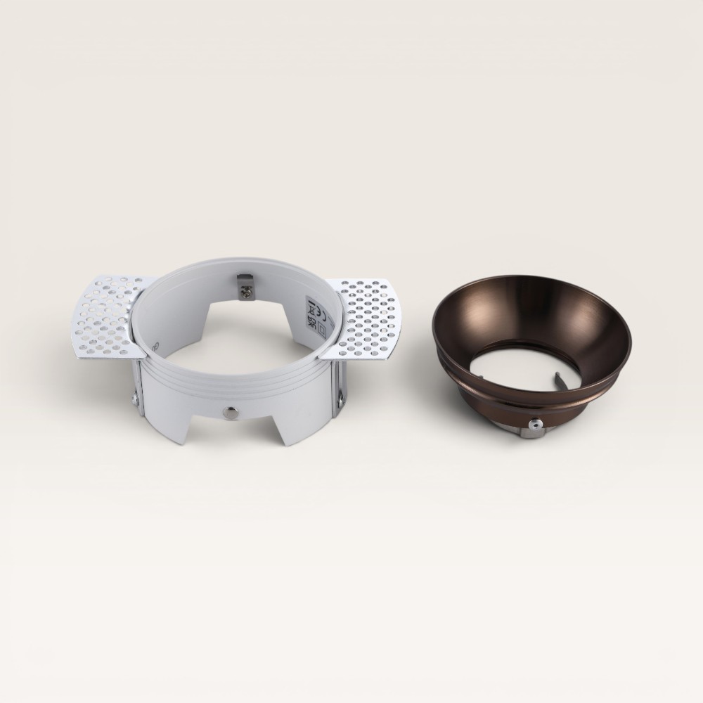 Junaro Bianco frameless recessed spotlight in two parts, without GU10