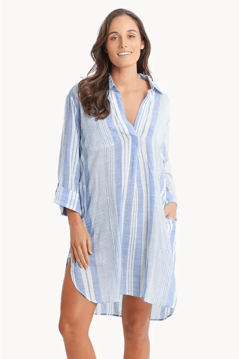 Image of Sunseeker Wilder Painters Shirt - Royal