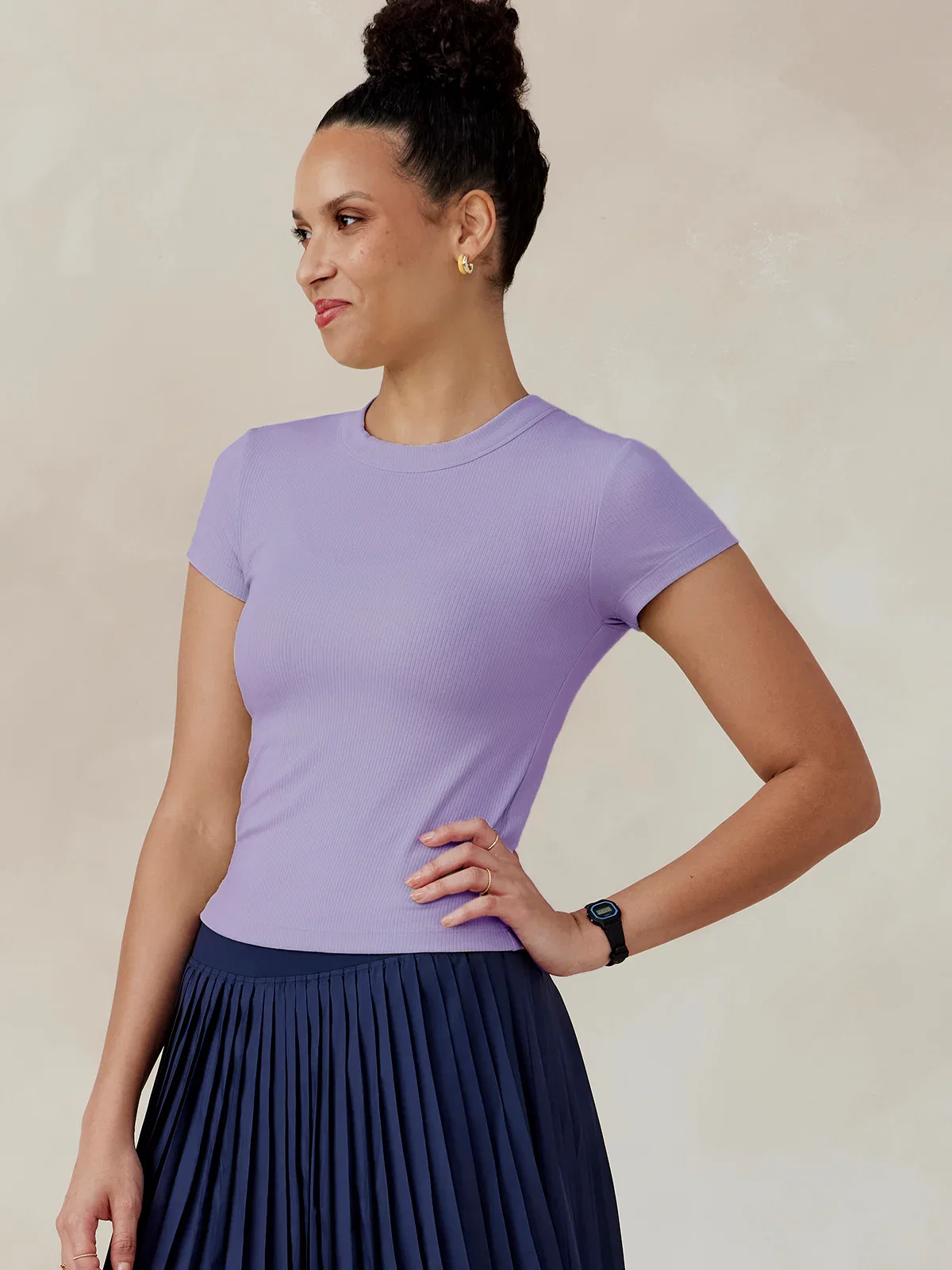 Image of Microluxe Rib Short Sleeve