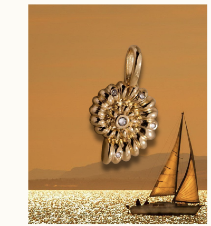Pave Seashell Charm