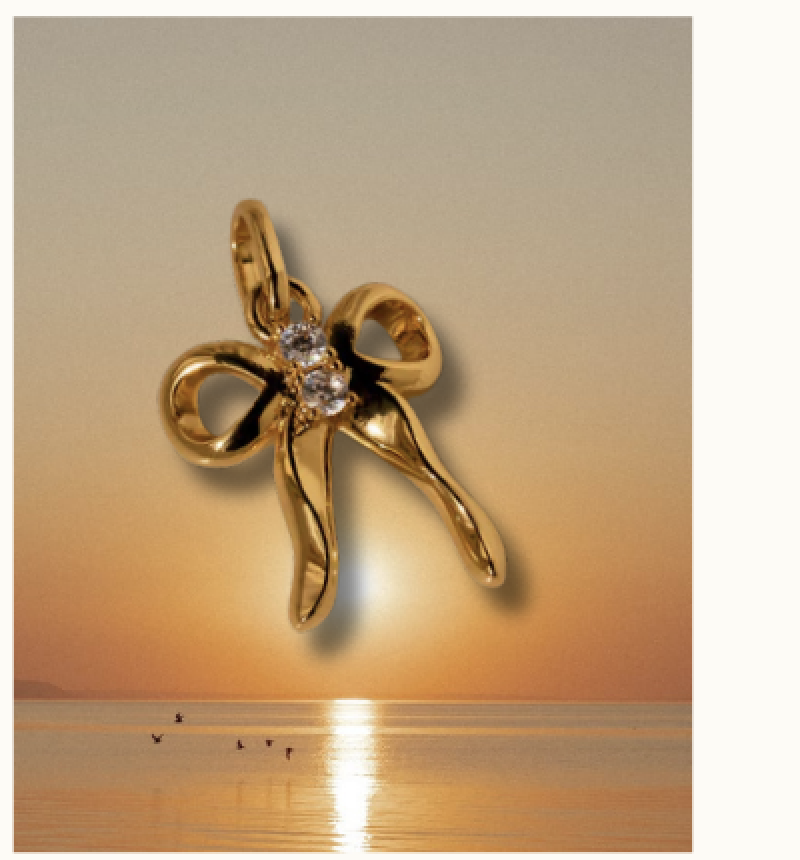 Diamond Bow Charm