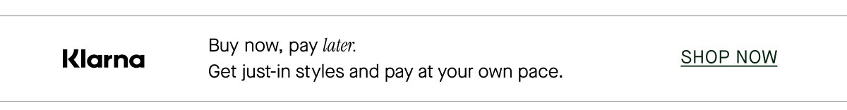 Buy now, pay later with Klarna