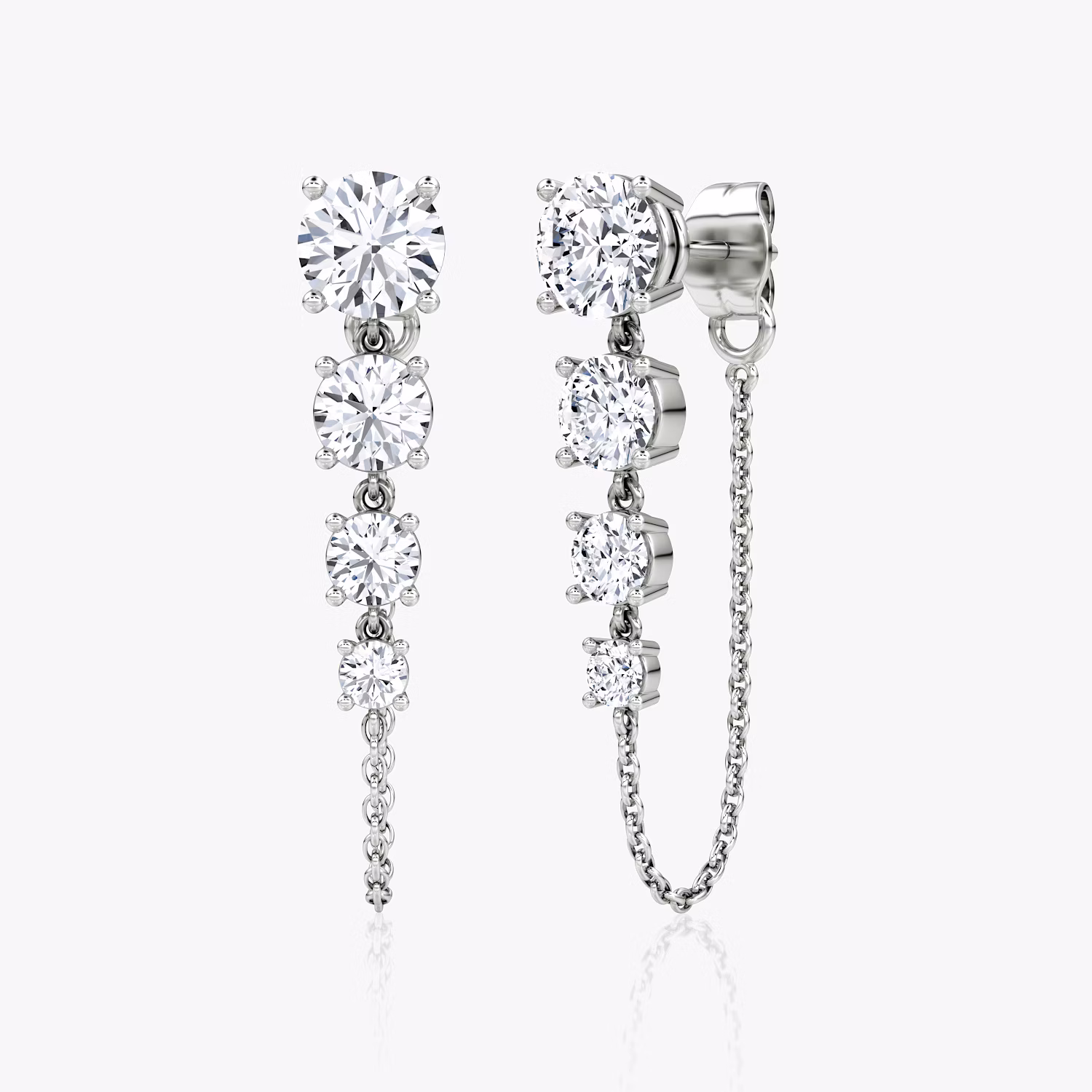 Linked Tennis Earring