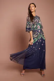 Muse Embellished Short Sleeve Maxi Dress