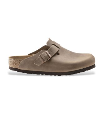 Zuecos de Piel Boston (Ajuste Regular) marrón