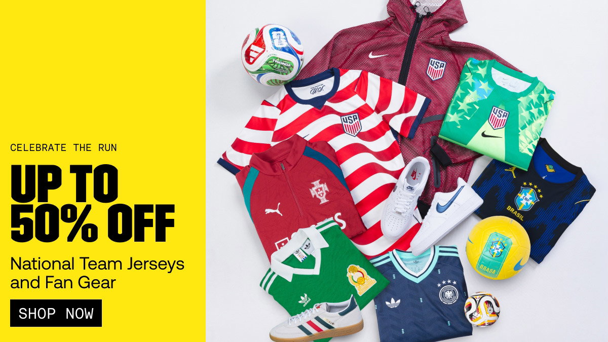 Save up to 50% OFF National Team gear