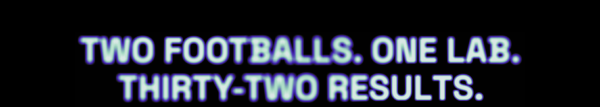 Two footballs one lab