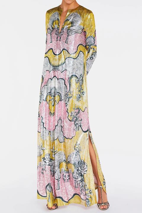 Carrington Kaftan Rocaille Lace Rose